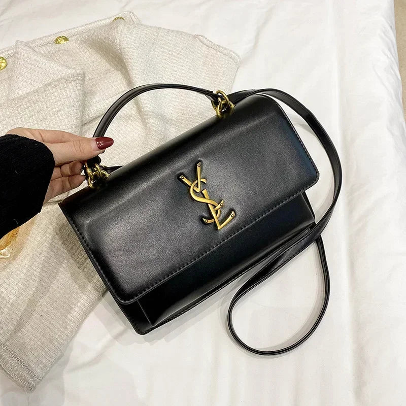 High-End Leather Women Diaper Bag Classic Designer Paris Casual Simple Vintage Trendy Design with Adjustable Shoulder Strap
