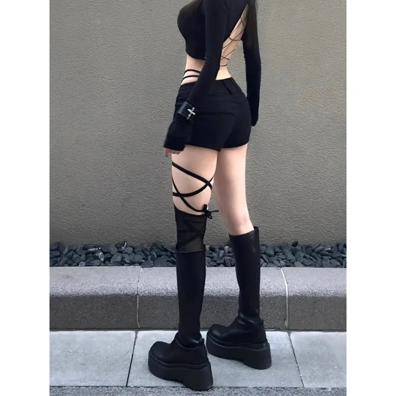 Woman Jeans for Women Low Rise Jeans Baggy Denim Shorts Big Size Women's Pants Coquette Summer Clothes Shoujo Girl Style Jorts