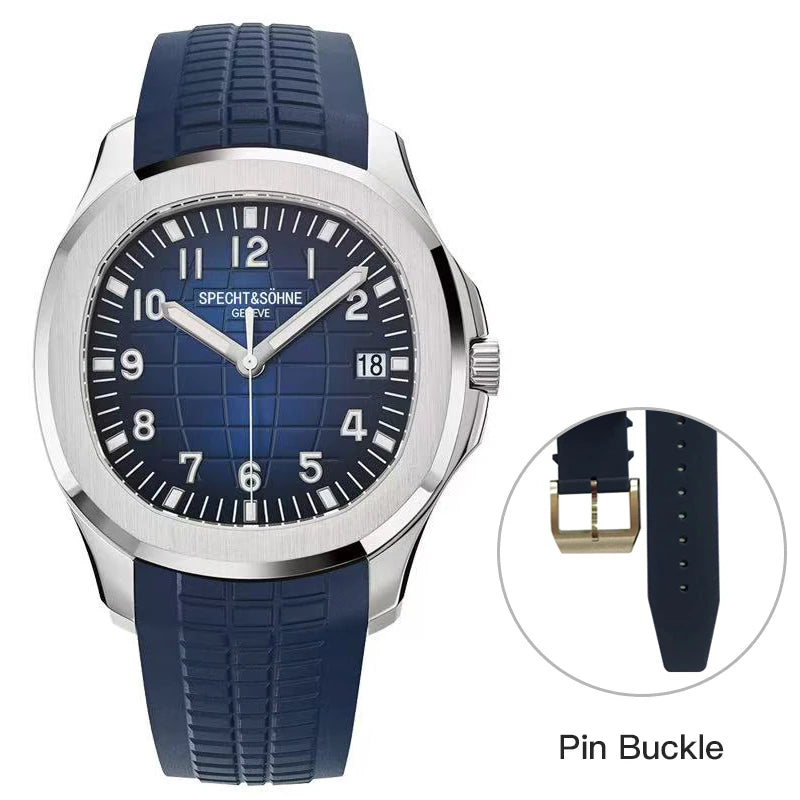 2025 New Arrival Mens Watches Top Brand Luxury Automatic Mechanical Watches Rubber Strap Stainless Steel Watch Relogio Masculino