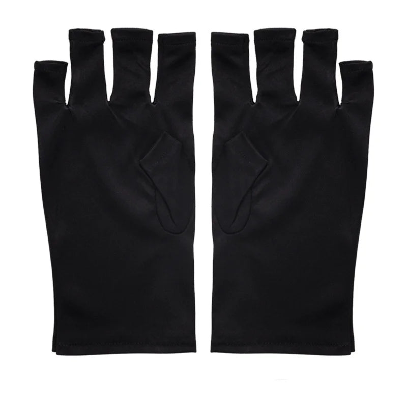Nail Art UV Protection Gloves Anti-UV Radiation Gel LED Lamp Hand Protector For Nail Art Gel UV LED Lamp Tool