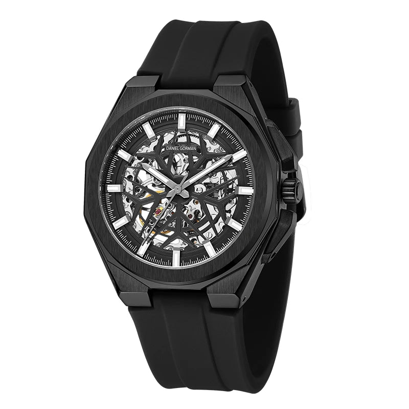 2026 Mens Mechanical Watches Top Brand Luxury Stainless Steel Waterproof Hollow Out Blue Big Male Wristwatches Relogio Masculino