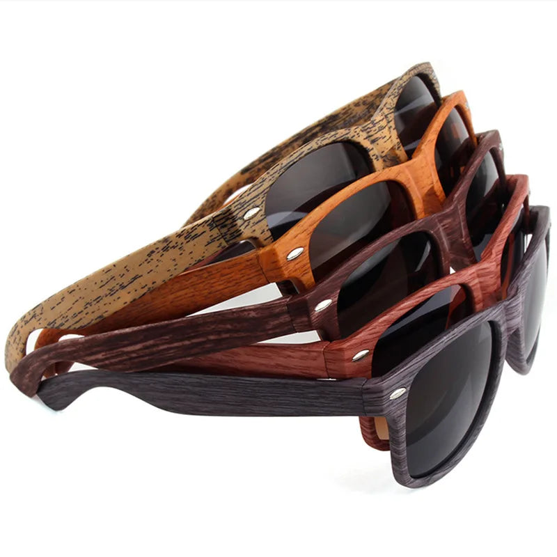 Wooden Sunglasses Men Wood Grain Goggles Vintage Personalized Mi Nail UV Protection Sun Glasses Occhiali Da Sole Da Uomo JHW1028