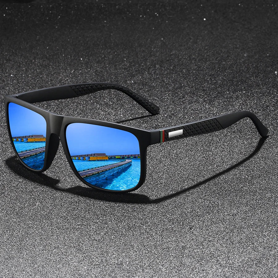Fashion Outdoor Driving Sunglasses Popular Square Frame Sun Glasses Classic Men's and Women's Fishing Hiking Glasses