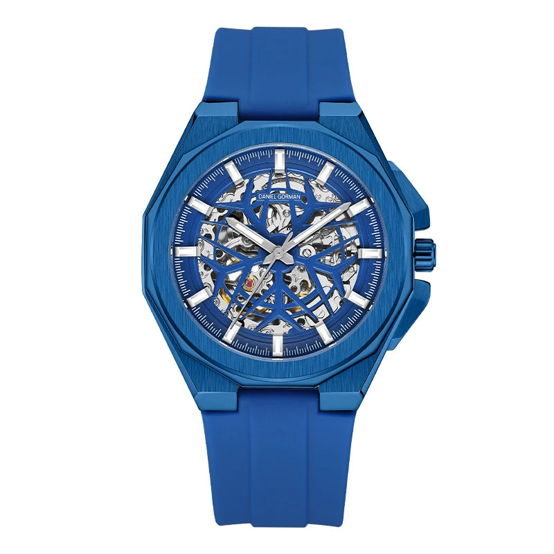 2026 Mens Mechanical Watches Top Brand Luxury Stainless Steel Waterproof Hollow Out Blue Big Male Wristwatches Relogio Masculino