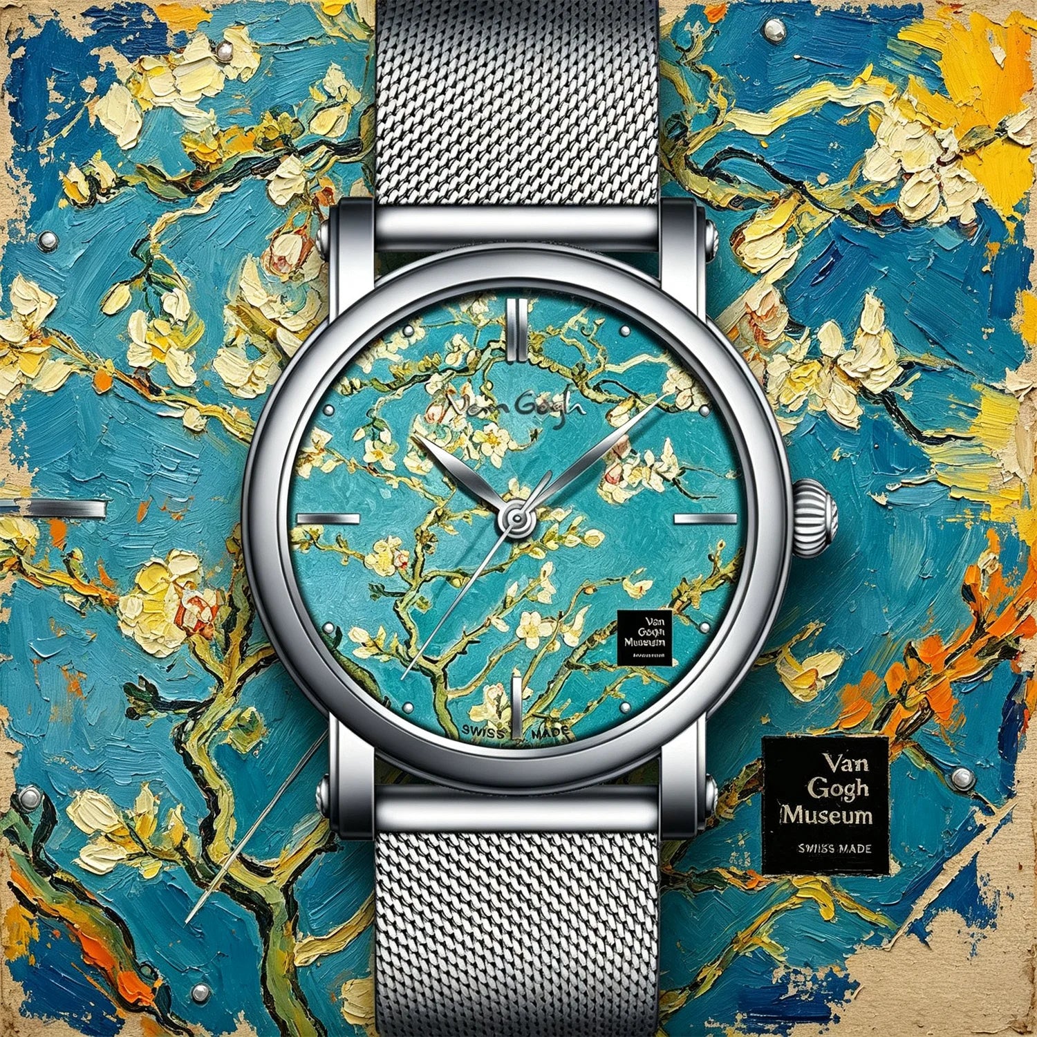 VAN GOGH New Watch For Women Quartz Watch Waterproof Classic Luxury Brand Ladies Watch Stainless Steel Strap Watches Reloj Mujer