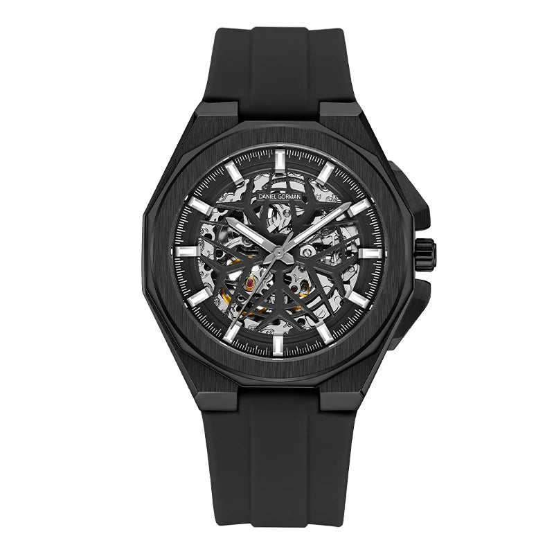 2026 Mens Mechanical Watches Top Brand Luxury Stainless Steel Waterproof Hollow Out Blue Big Male Wristwatches Relogio Masculino