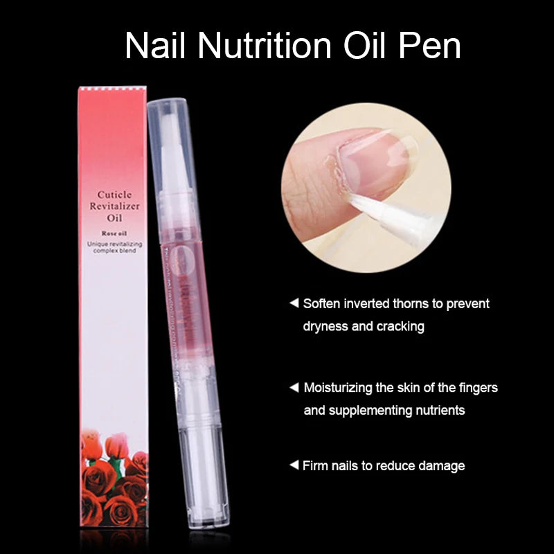 Nail Cuticle Oil Pen Aceite De Cuticulas Uñas Oil Nail Treatment Soften Nourish Manicure Nail Care Product Nails Accessories