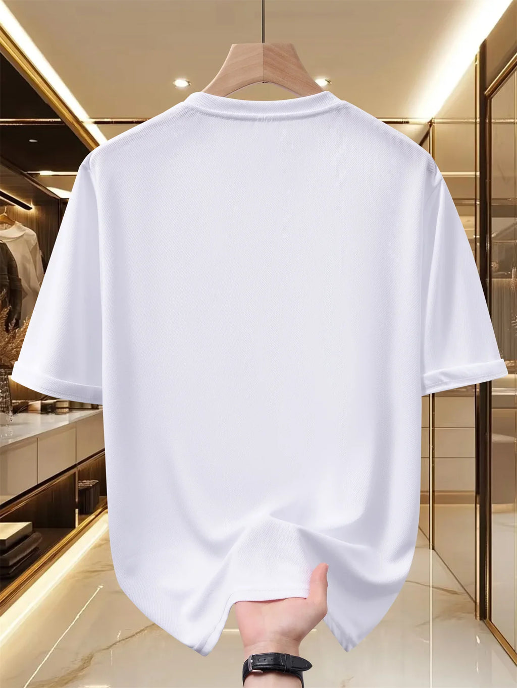Men's T-shirt - Casual and Fashionable Short-sleeved T-shirt - High-end Summer Quick-drying T-shirt - Daily Commuting Men's Shir