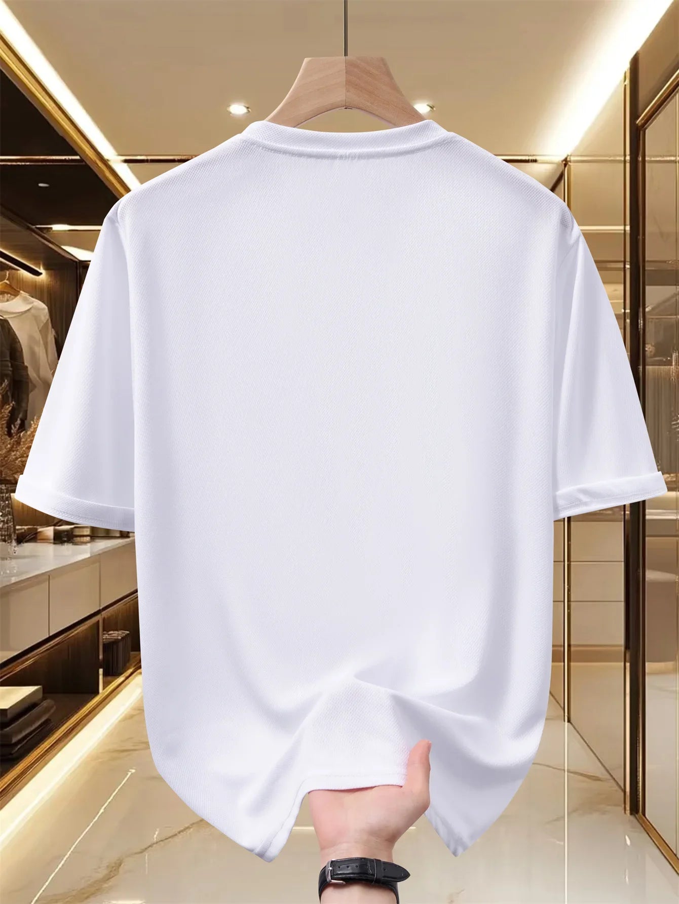 Men's T-shirt - Casual and Fashionable Short-sleeved T-shirt - High-end Summer Quick-drying T-shirt - Daily Commuting Men's Shir