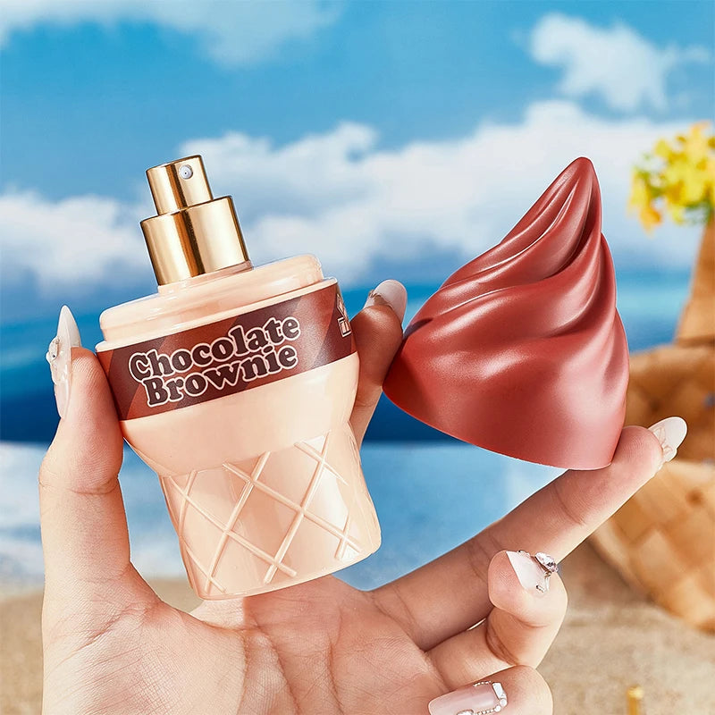 Sweet Ice Cream Perfume For Women, Delicious Gourmand Fragrance With Bergamot, Long Lasting Vanilla Perfume Oil Eau De Toilette