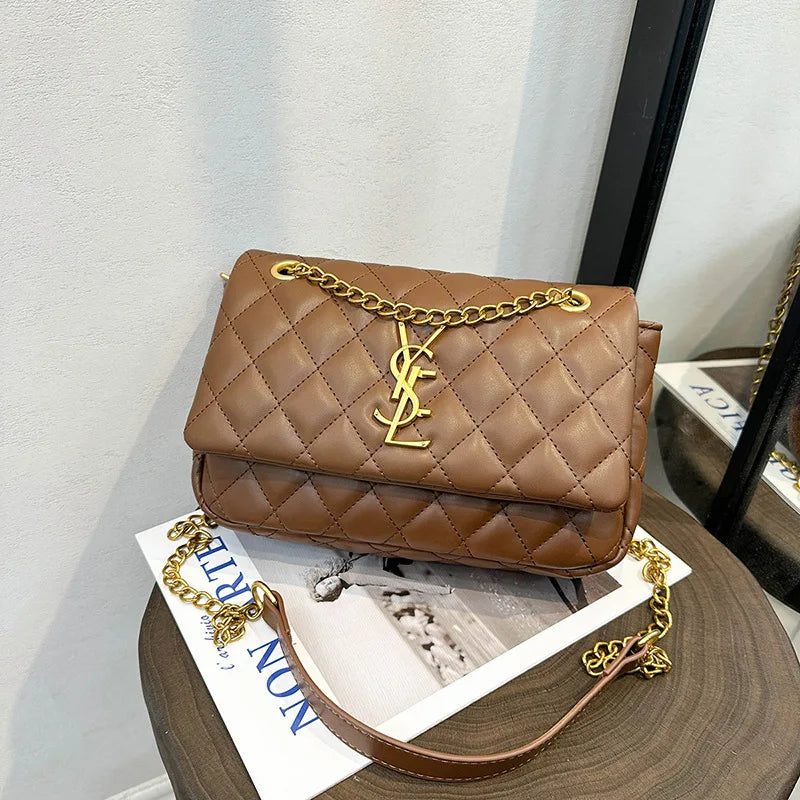Fashionable Chic High-End Diaper Bag For Women Designer Leather Crossbody Handbag Large Capacity Trendy Tote Bag