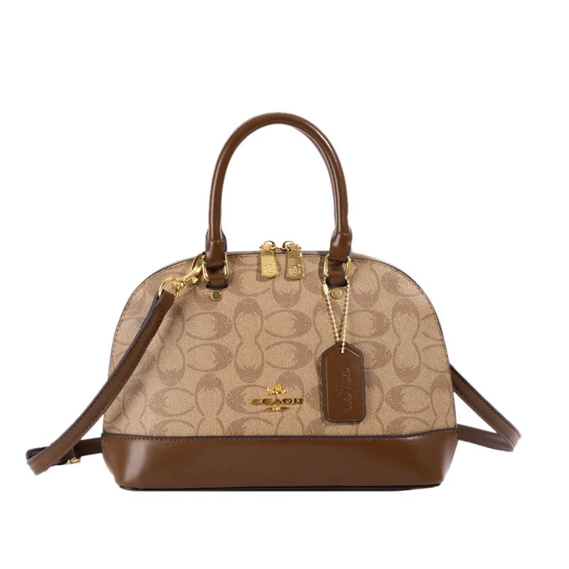 High-End Retro Printed Diaper Bag Luxury Leather Handbag For Women Vintage Classic Designer Paris Elegant Crossbody Shoulder Bag