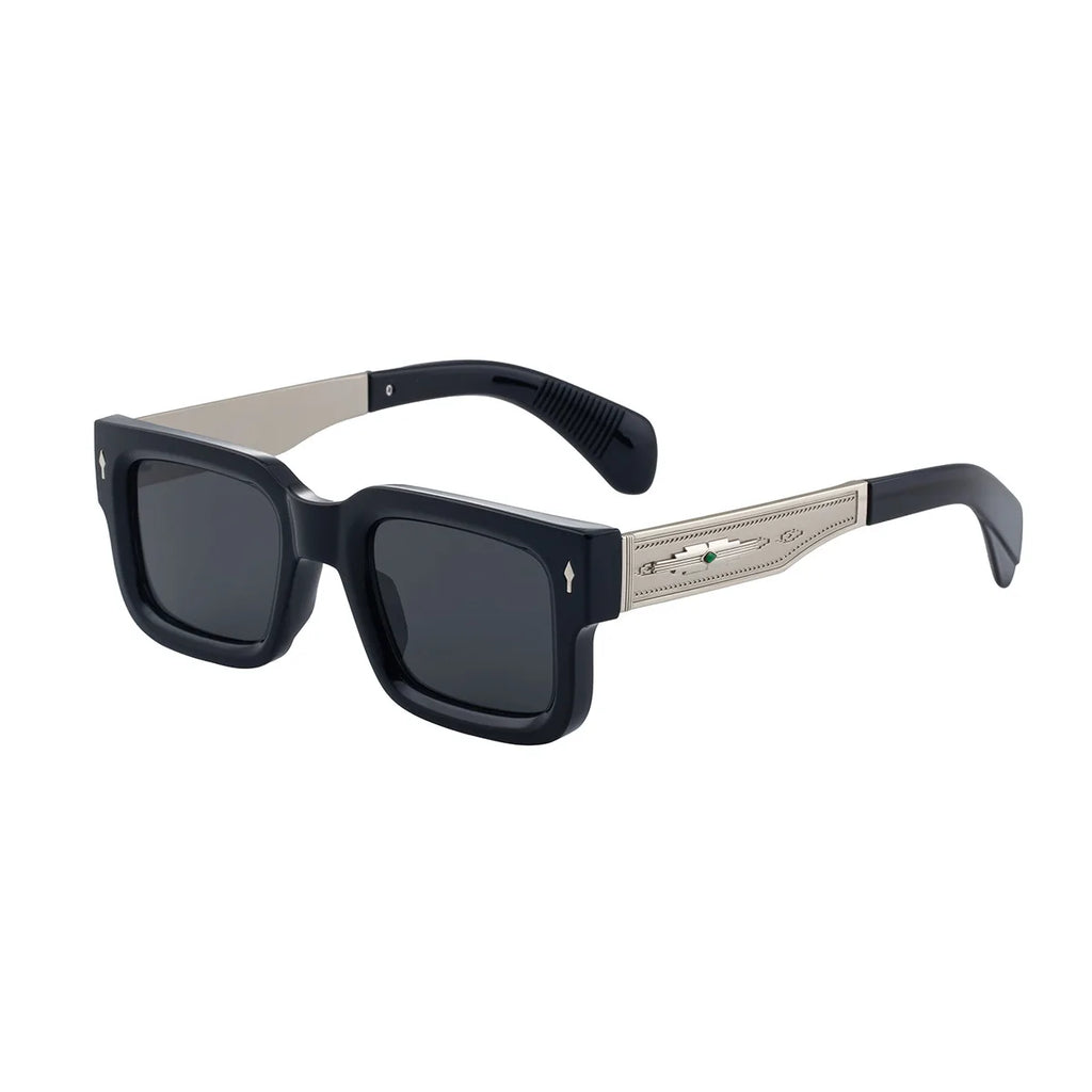 2026 New Square Sunglasses for Men, European American Retro Luxury Frame UV400 Anti Glare Outdoor Driving Mens Shades