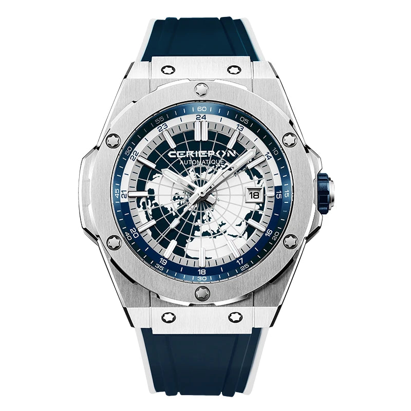 2026 Men's Automatic Watches Classic Multifunctional Mechanical Watch For Mens Business Stainless Steel Clock Waterproof Reloj