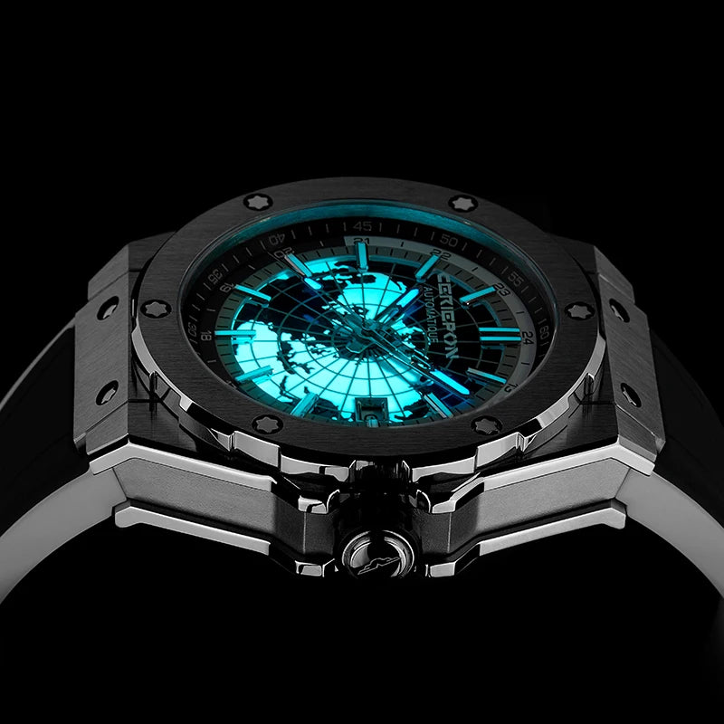 2026 Men's Automatic Watches Classic Multifunctional Mechanical Watch For Mens Business Stainless Steel Clock Waterproof Reloj