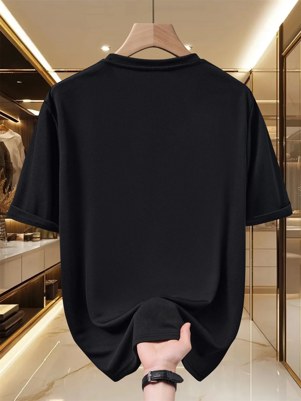 Men's T-shirt - Casual and Fashionable Short-sleeved T-shirt - High-end Summer Quick-drying T-shirt - Daily Commuting Men's Shir