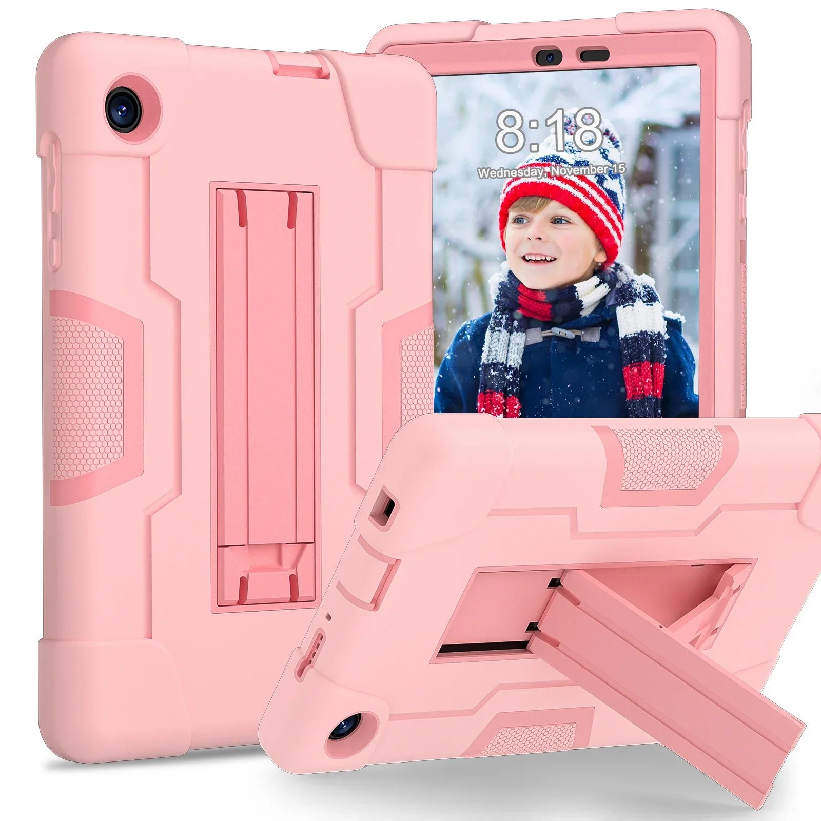 Built-in Kickstand Case For TCL Tab 8 LE 9137W 2023 Tab 8 WiFi 9132X 8inch 3-Layer Protection Rugged Shockproof Tablet Cover