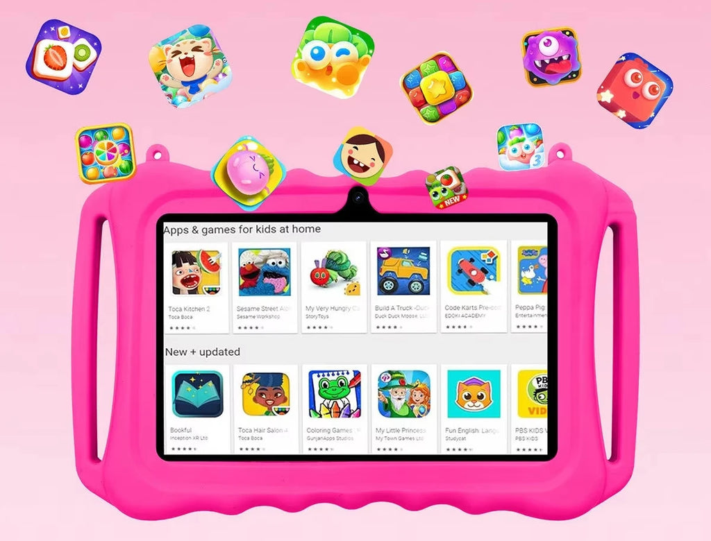 7 Inches OEM Tablette Pour Enfants  Learning Computer Android Tablet PC  Children Growth Tableta Computer Birthday Holiday Gift
