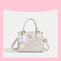 Elegant Solid Color Leather Diaper Bag For Women Designer Crossbody Messenger Large Capacity Fashionable Luxury Tote Bag