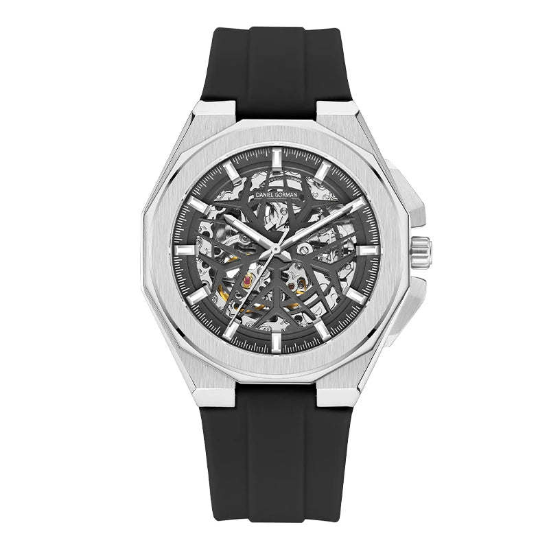 2026 Mens Mechanical Watches Top Brand Luxury Stainless Steel Waterproof Hollow Out Blue Big Male Wristwatches Relogio Masculino