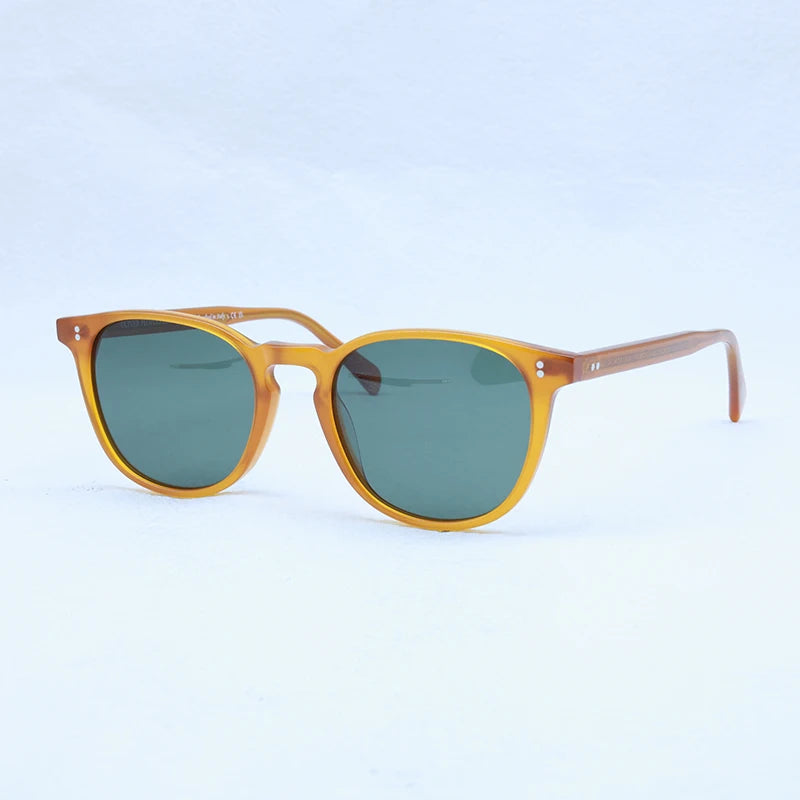 OV5298 Oval Acetate Fashion Retro Classic Women's Sunglasses FINLEY ESQ Occhiali Da Sole Uomo Trendy Original Brand Sunglass Man