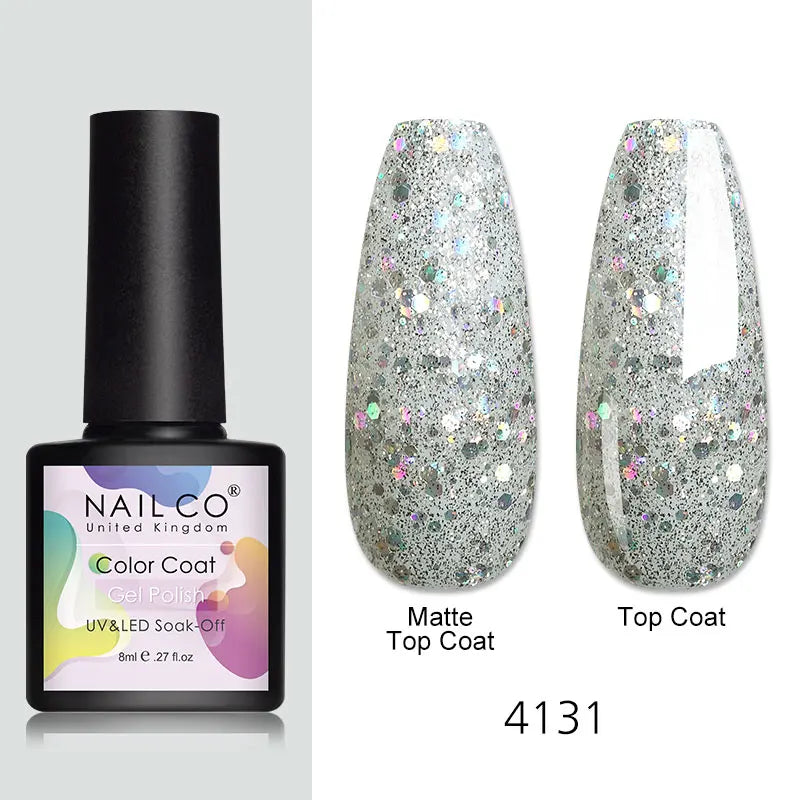 NAILCO 8ml Pink Red Colors Gel Nail Polish Nail Art Varnishes Gel Lacquer Coat LED Nails Manicure Design UV Gel Varnish Soak Off