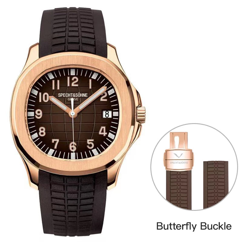 Specht&Sohne Mens Watches 2025 Mechanical Automatic Watch For Man Miyota 8125 Movt Steel Rose Gold Waterproof  Relogio Masculino