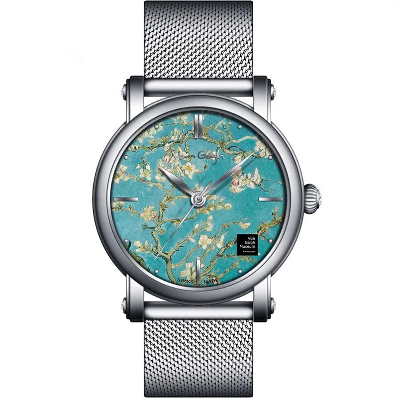 VAN GOGH New Watch For Women Quartz Watch Waterproof Classic Luxury Brand Ladies Watch Stainless Steel Strap Watches Reloj Mujer