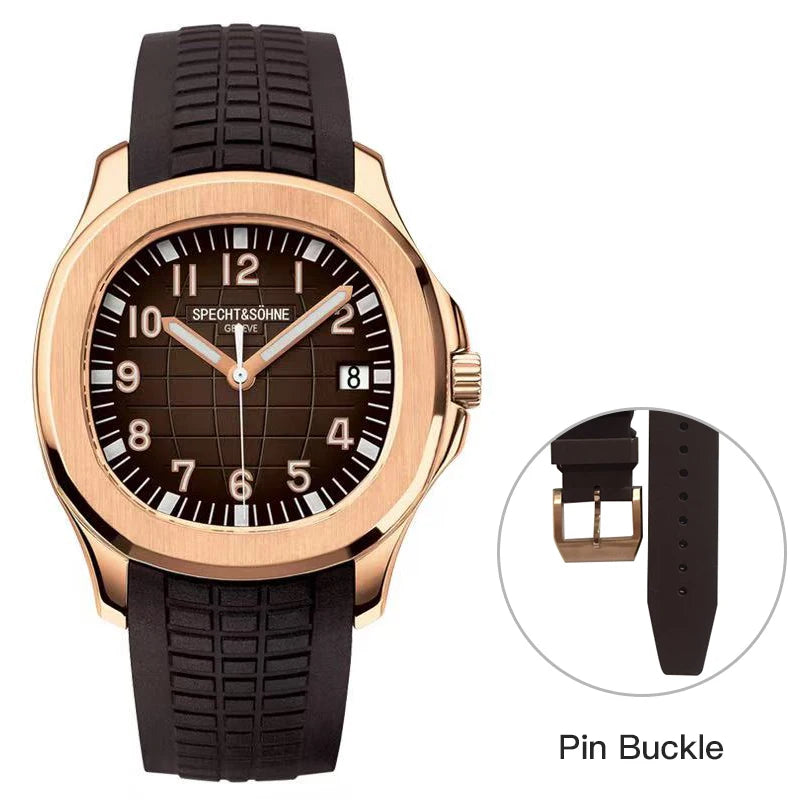 Specht&Sohne Mens Watches 2025 Mechanical Automatic Watch For Man Miyota 8125 Movt Steel Rose Gold Waterproof  Relogio Masculino