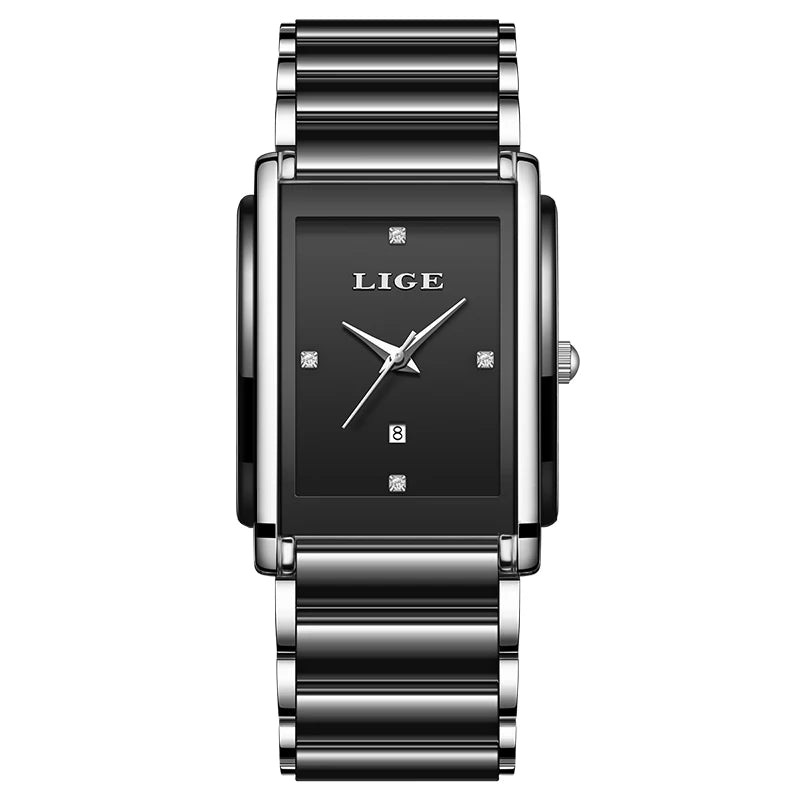 LIGE 2026 NEW Women's Watch Luxury Clock Fashion Ceramic Strap Waterproof Quartz Wristwatch Watches for Women Relogio Feminino