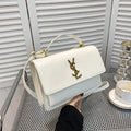 High-End Leather Women Diaper Bag Classic Designer Paris Casual Simple Vintage Trendy Design with Adjustable Shoulder Strap