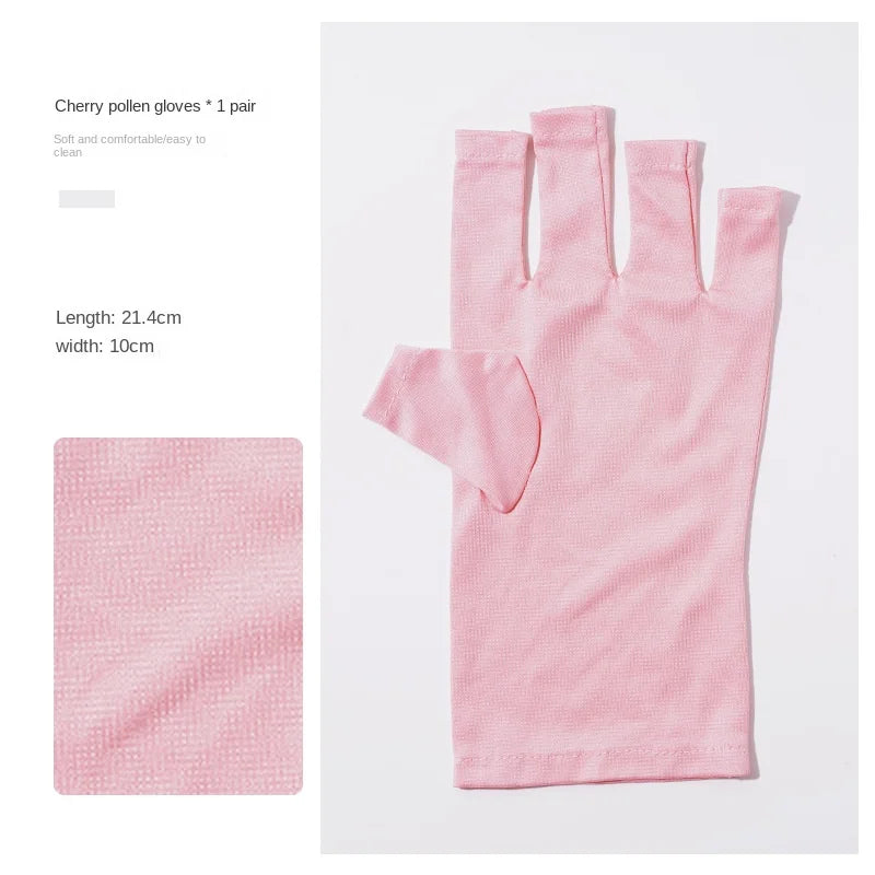 Nail Art UV Protection Gloves Anti-UV Radiation Gel LED Lamp Hand Protector For Nail Art Gel UV LED Lamp Tool