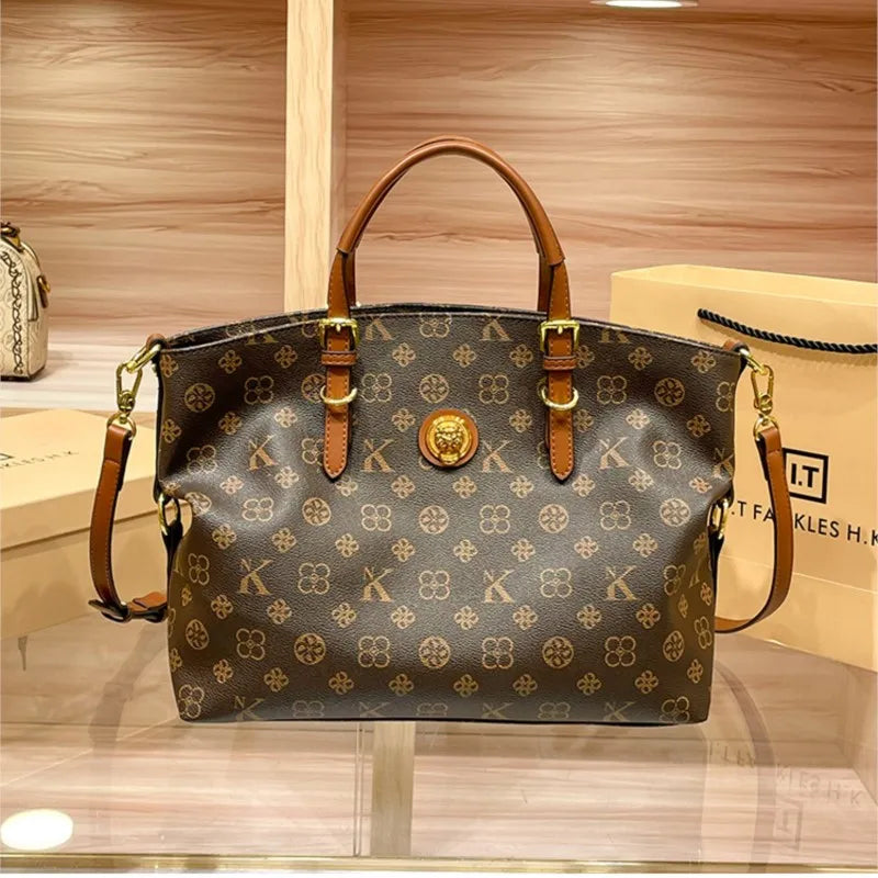 Ladies' Light Luxury Handbag 2025 New High-End Designer Fashion Retro Handbag Shoulder Bag Large Capacity Crossbody Bag Tote Bag
