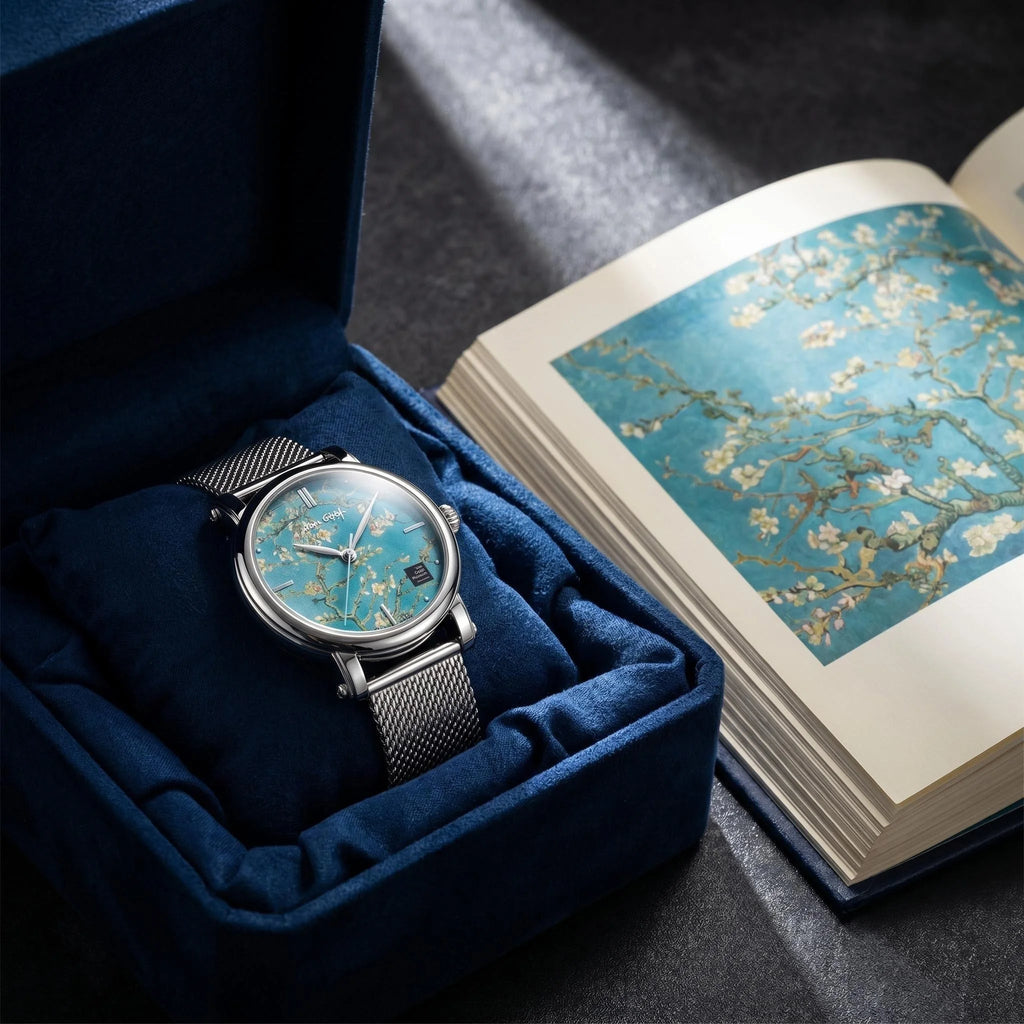 VAN GOGH New Watch For Women Quartz Watch Waterproof Classic Luxury Brand Ladies Watch Stainless Steel Strap Watches Reloj Mujer