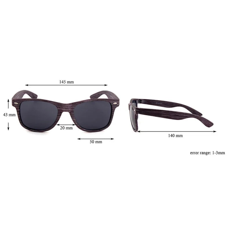 Wooden Sunglasses Men Wood Grain Goggles Vintage Personalized Mi Nail UV Protection Sun Glasses Occhiali Da Sole Da Uomo JHW1028
