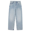 Jeans For Women 2024 Denim Solid Loose Zipper Fly Female Hole Trouser Pockets Wild Basic Commute Woman Wide Leg Long Pant