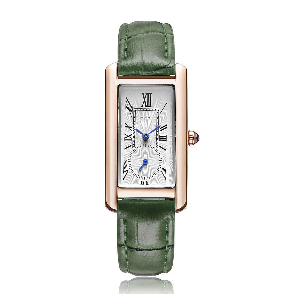 Women's Watch Men Casual Watch Independent Small Seconds Dial Wrist Watch with Leather Strap Elegant Man Watch Luxury Watch