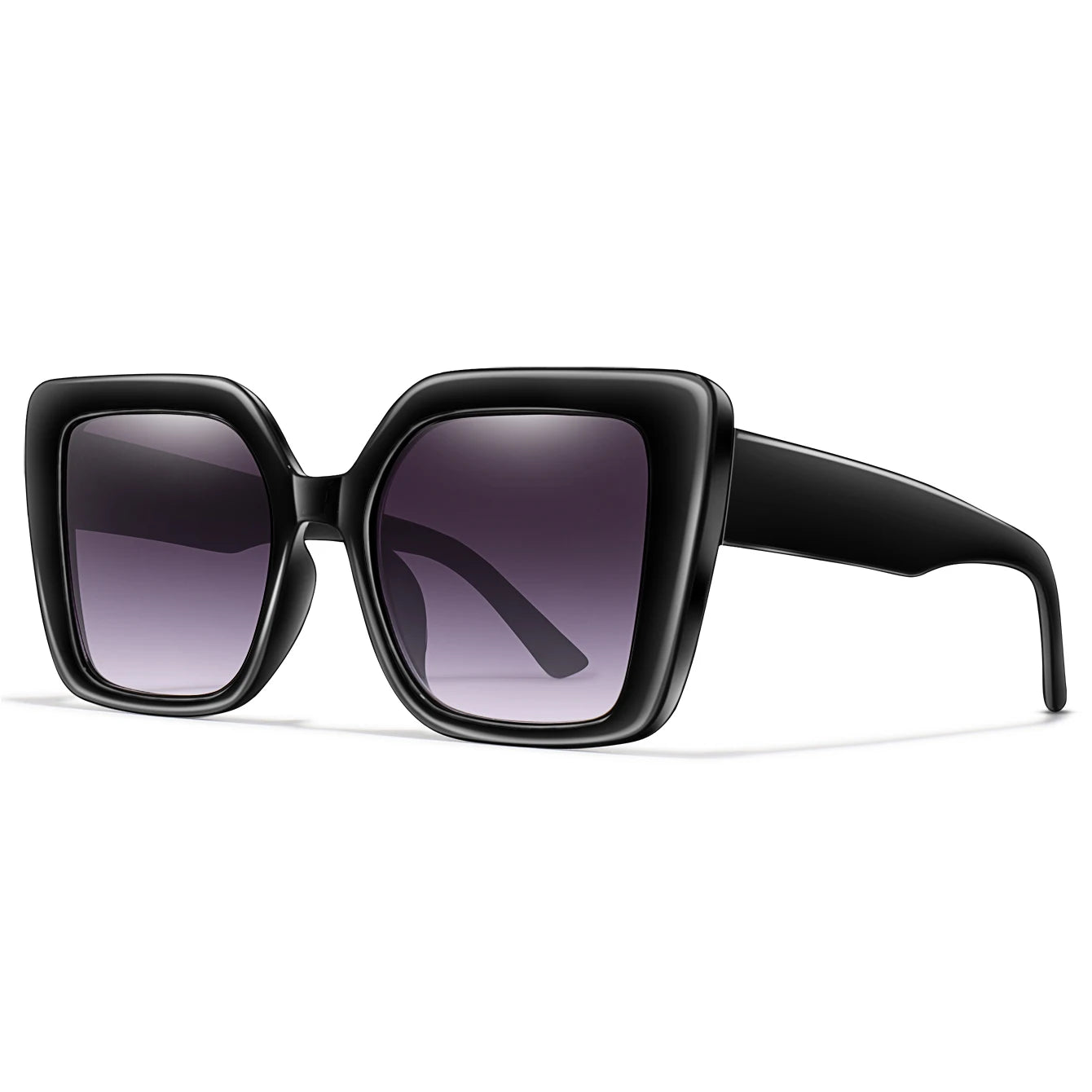 Women's Fashionable Sunglasses Large Lens Square Frame Glasses Suitable for Daily Wear Shopping Beach Parties Unisex