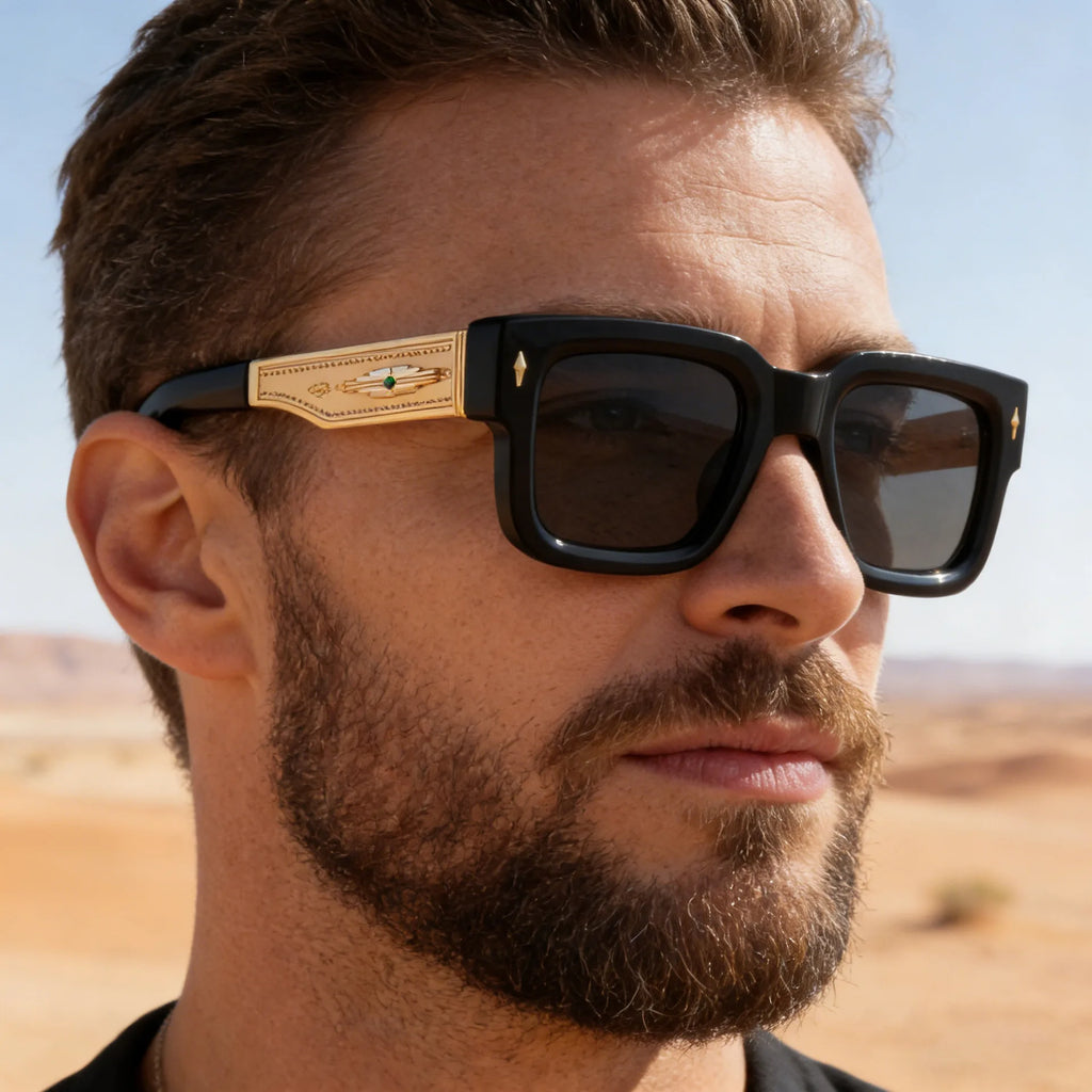 2026 New Square Sunglasses for Men, European American Retro Luxury Frame UV400 Anti Glare Outdoor Driving Mens Shades